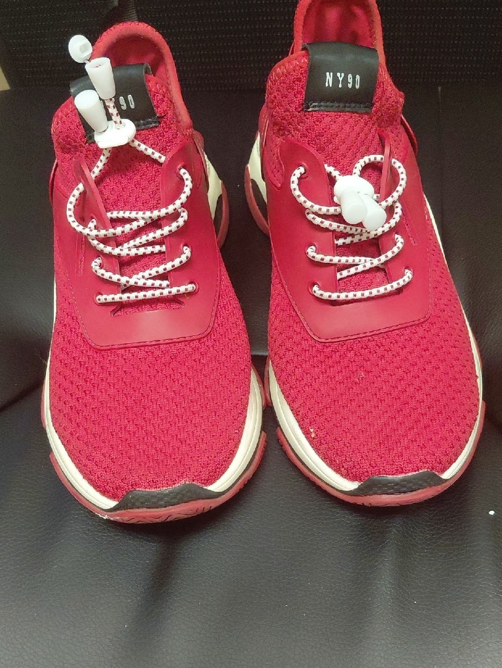 Women’s Red Knit Sneakers